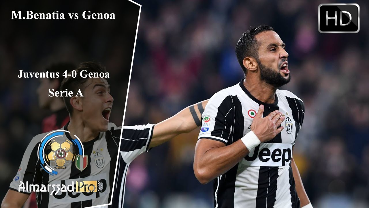 Benatia Mehdi vs Genoa fc /23.04.2017 HD تحركات مهدي بنعطية أمام جنوة