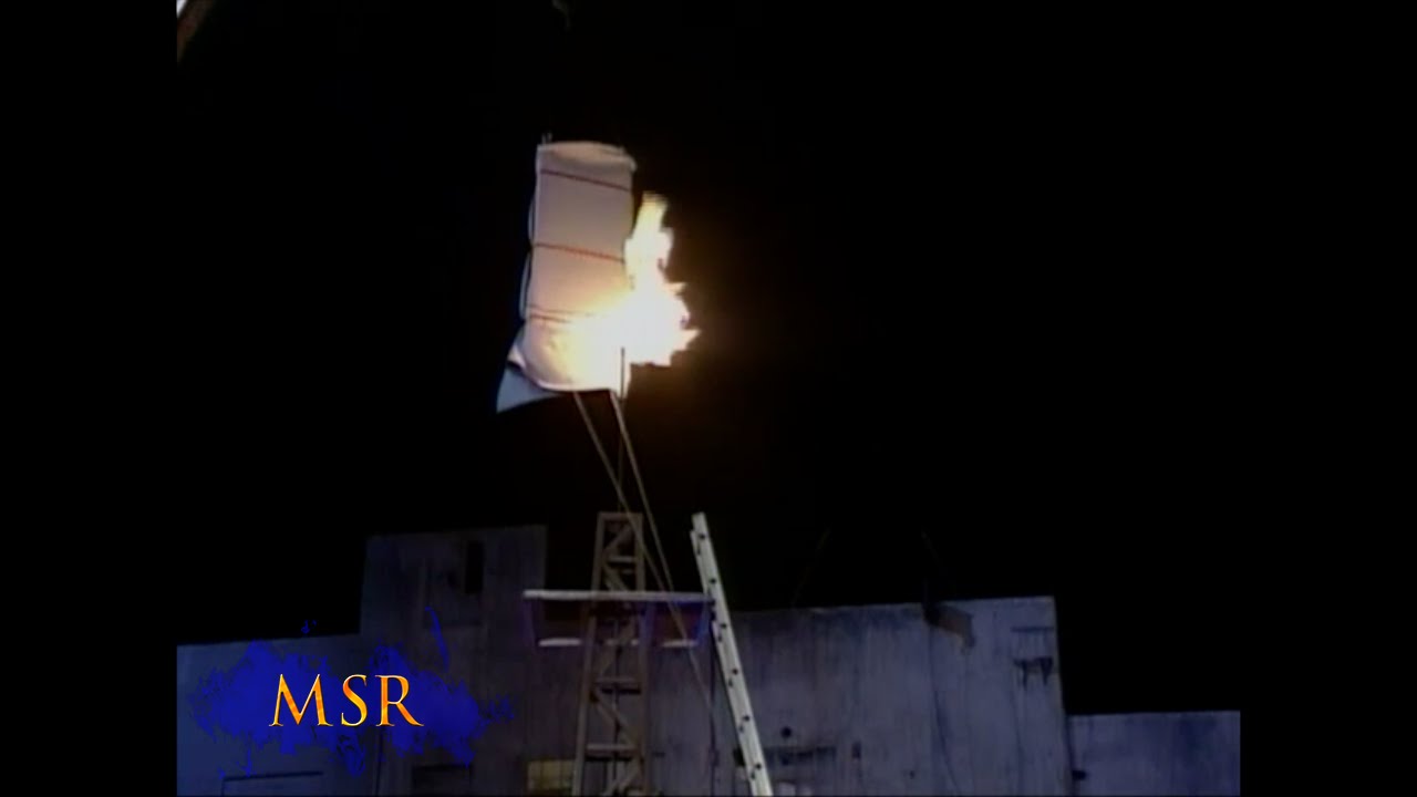 BURNED ALIVE!  IS THIS THE END OF THE MASKED MAGICIAN?