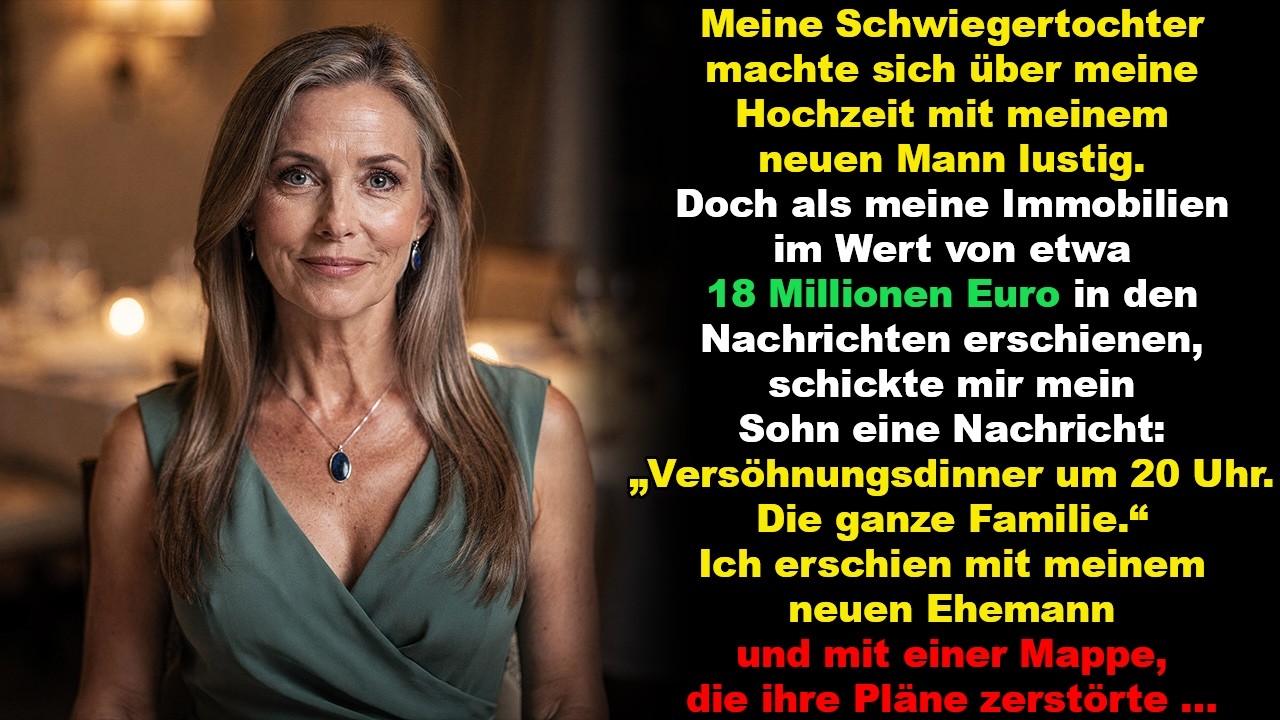 Meine Schwiegertochter spottete über meine Hochzeit – als 20 Mio. € enthüllt wurden…