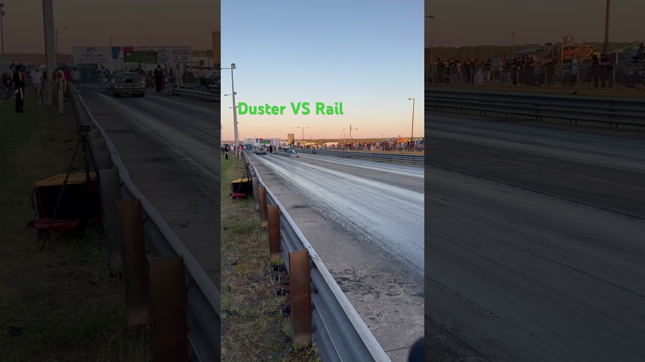 Duster VS Rail Northeast Dragway @ Baddest of the Bad #plymouthduster #chevy #dragracing