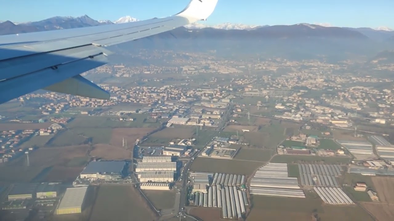Atterraggio a Bergamo