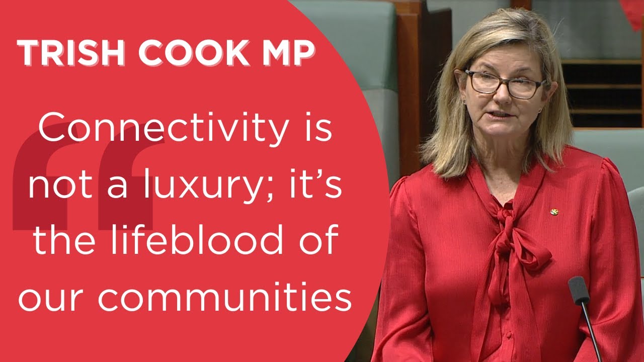 Trish Cook MP - Telecommunications