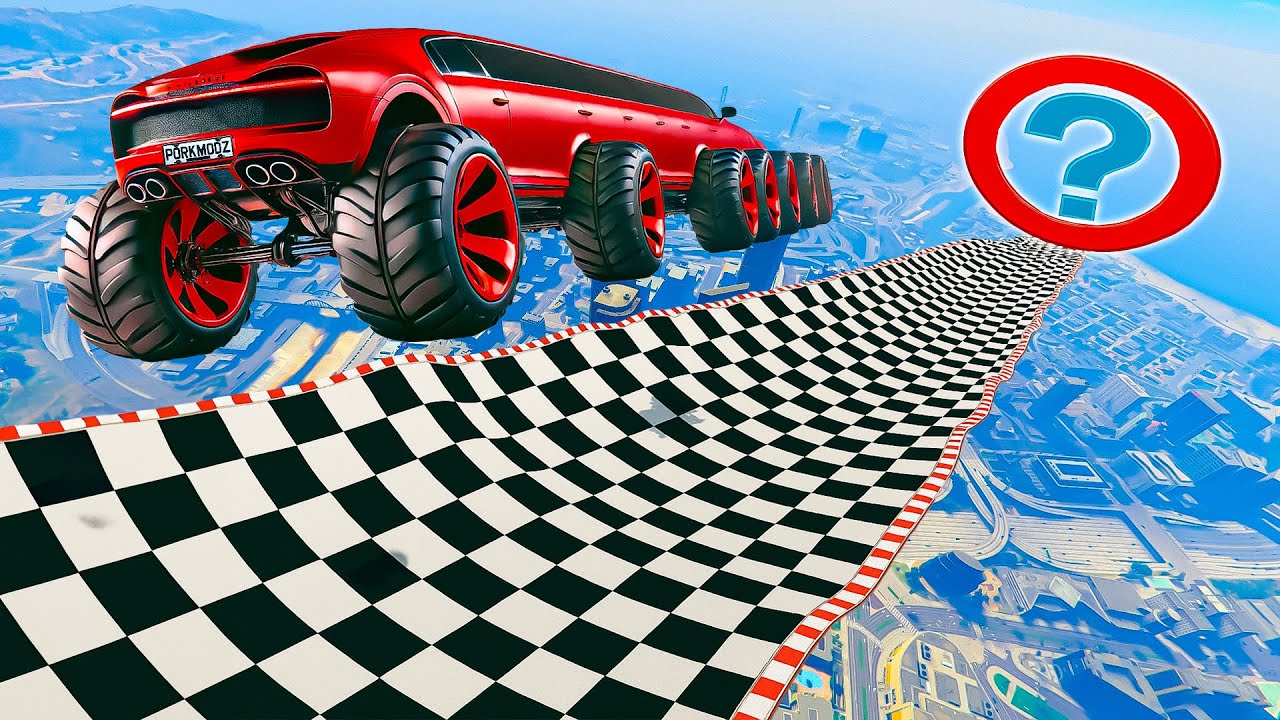 MEGA RAMPA RANDOM A SCACCHI !!! 🐷GARE🐷 GTA 5 ONLINE