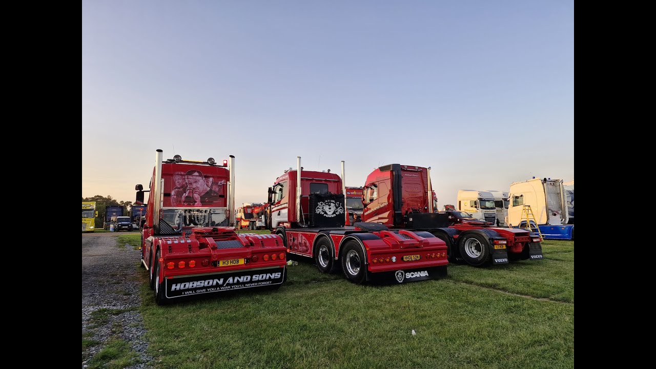 convoy in the park 2025 | I took my bosses Scania 144 customized t-cab