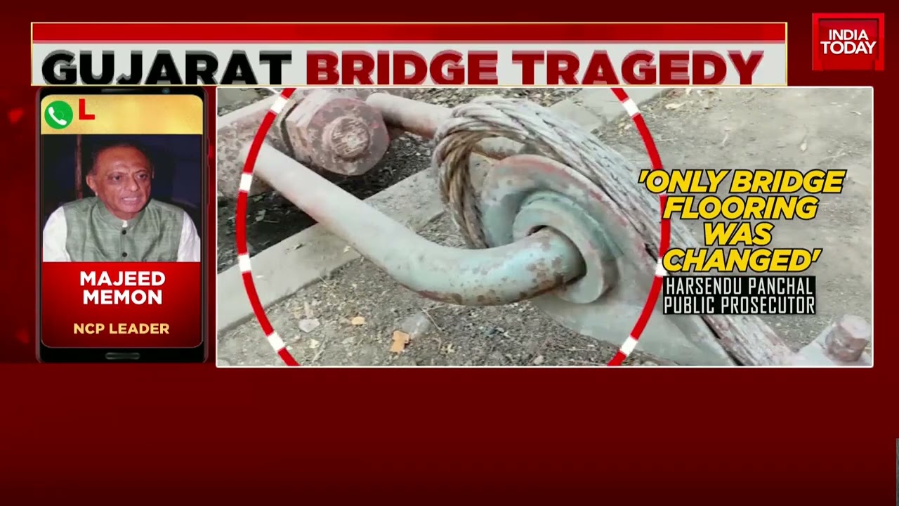 NCP Questions Probe In Morbi Bridge Collapse, Wants Culpable Homicide Charges Invoked In FIR