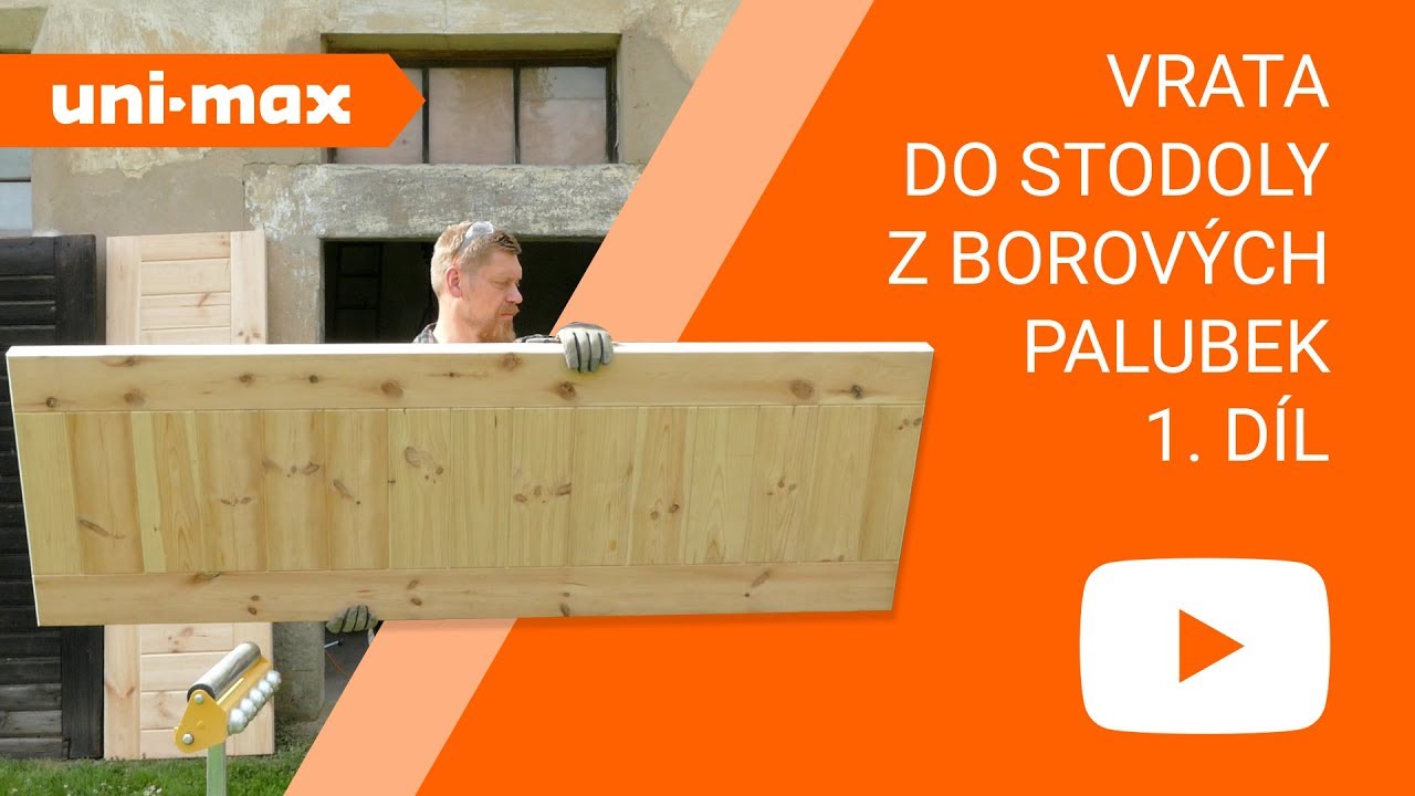 Jak vyrobit masivní dveře z palubek 1. díl