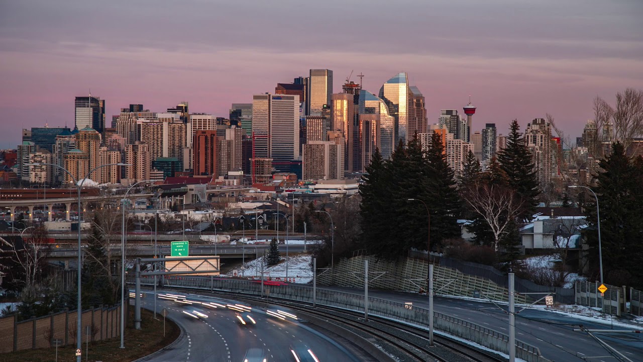 Calgary Skyline Time Lapse