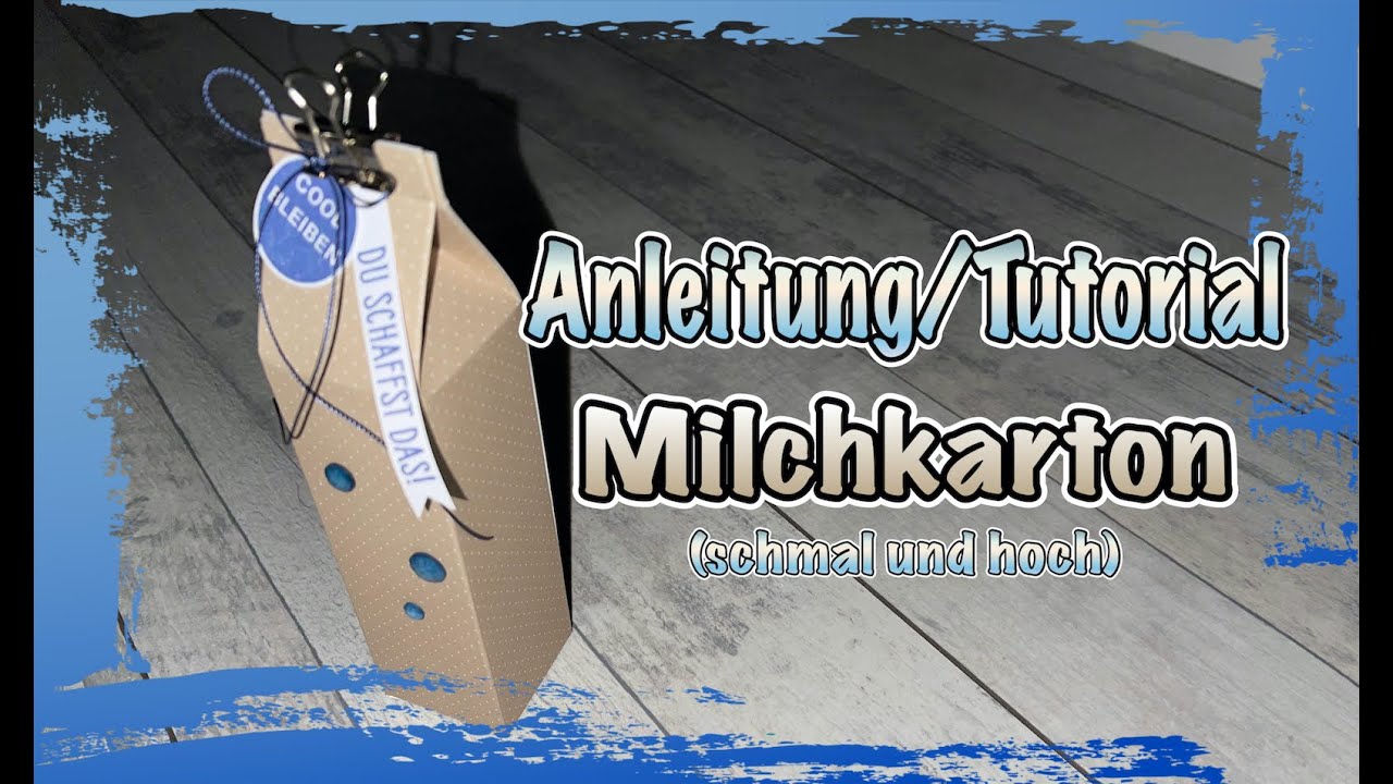 Anleitung/Tutorial Milchkarton mal anders, schmal und hoch f&uuml;r Rocher, basteln mit Papier, DIY