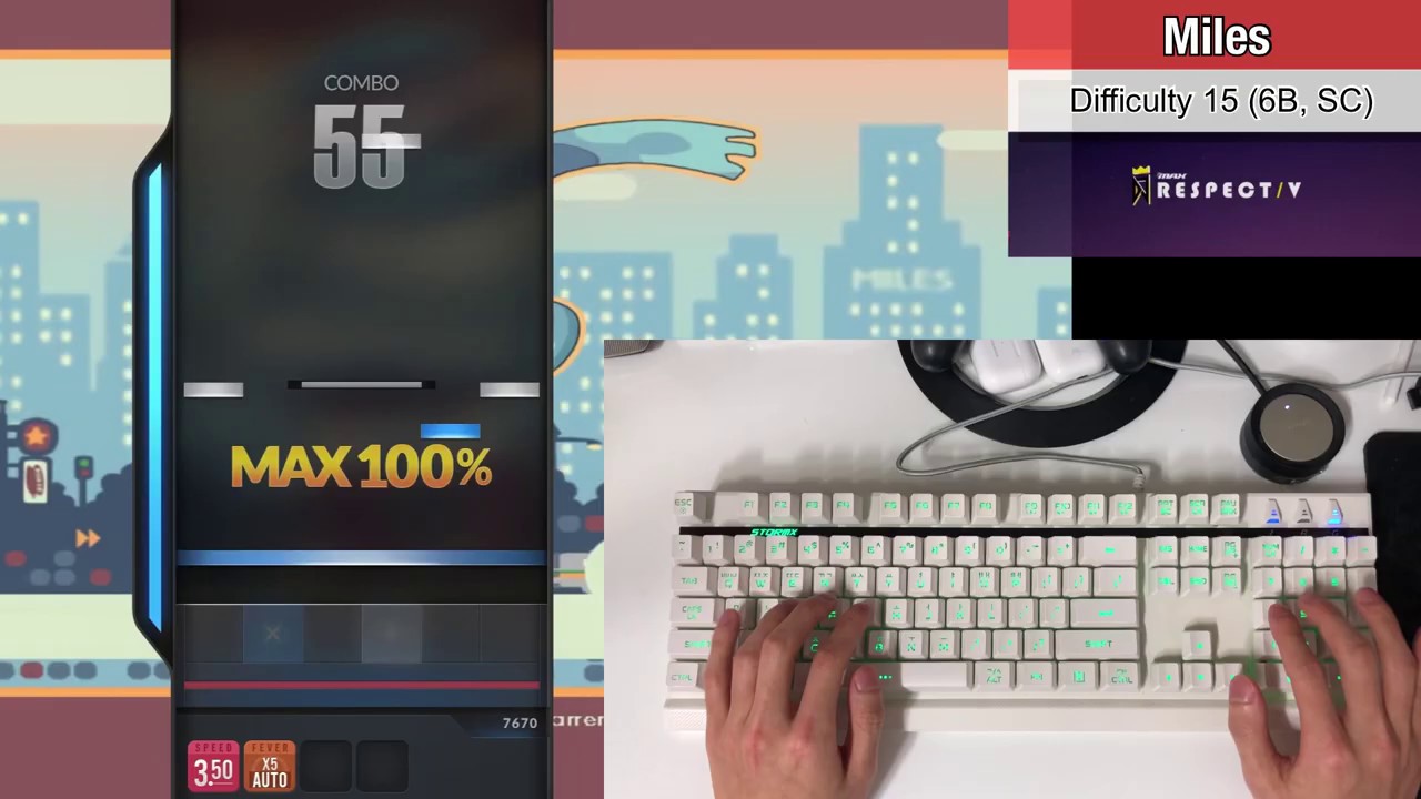 [DJMAX RESPECT V] Miles 6B SC (60FPS, Handcam)