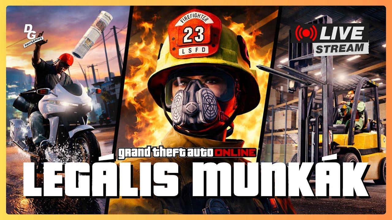 CIVIL MUNKÁK ÉRKEZTEK, PRÓBÁLJUK KI!🧑‍🚒👷🏼📰 | GTA Online LIVE STREAM🔴