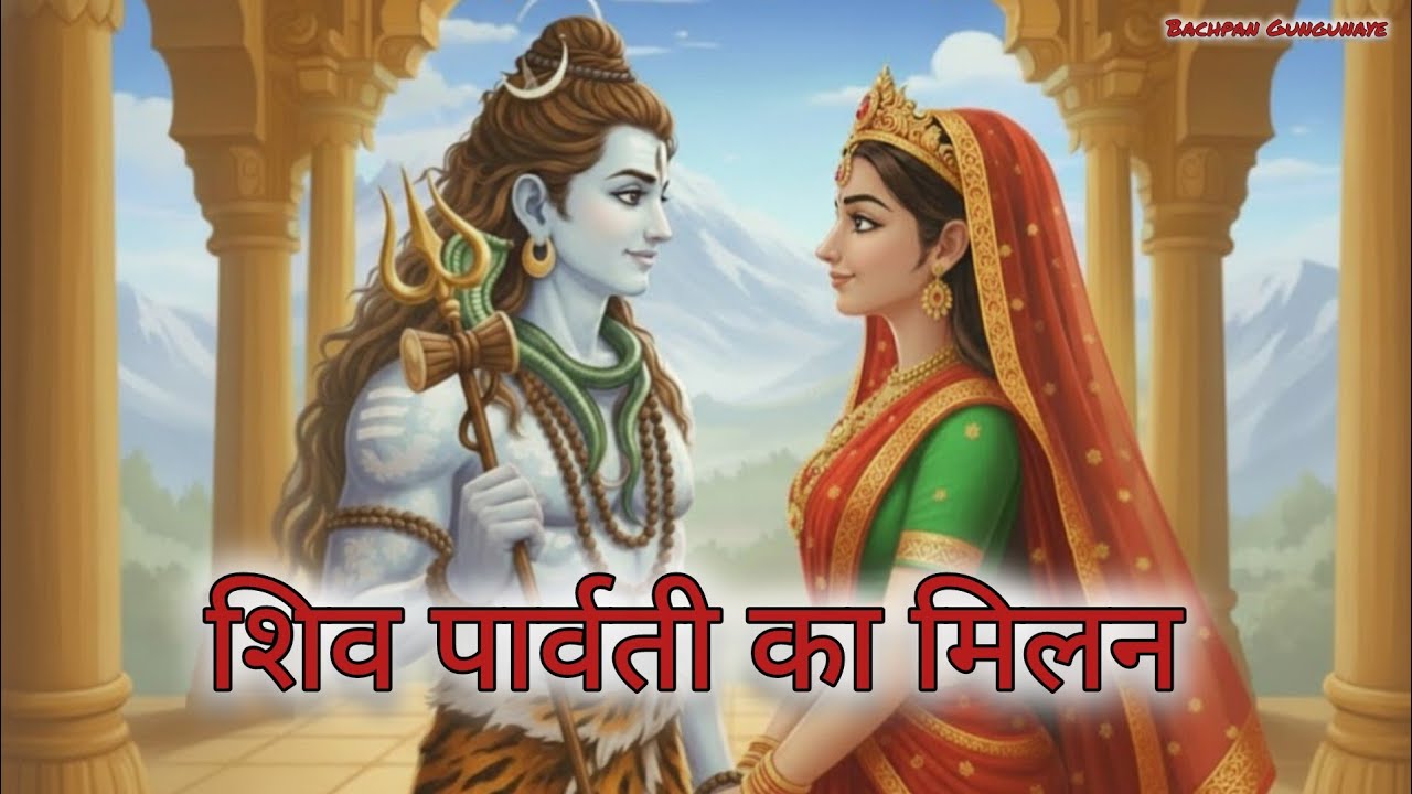 शिव पार्वती का मिलन 🕉️🔱 | Mahashivratri Special 💙🌸| Ek Pyari Kids Story | Bachpan Gungunaye