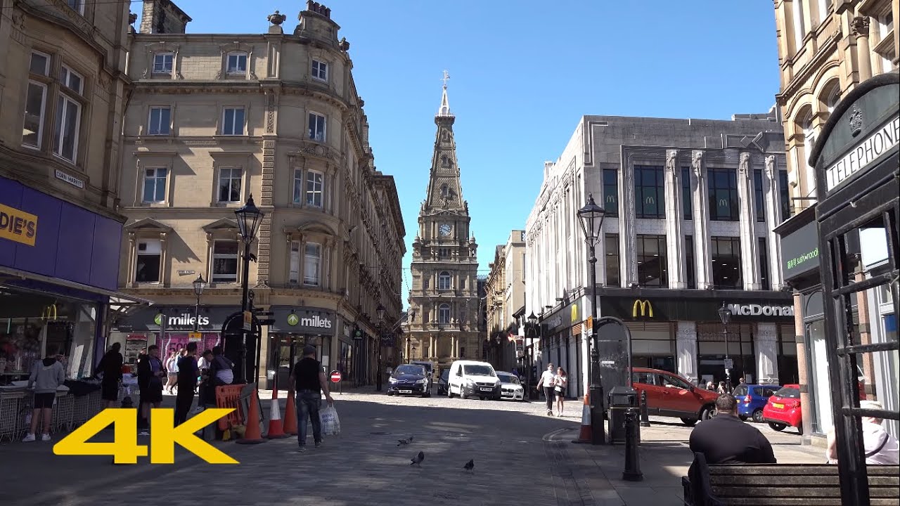 Halifax Walk: Town Centre【4K】