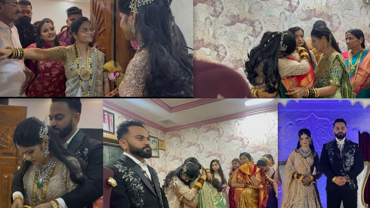 पतू ताई ची बिदाई || पतू ताई खूप रडली || सासरी पतू ताई ची grand entry केली❤️#wedding #aagrikoli#viral
