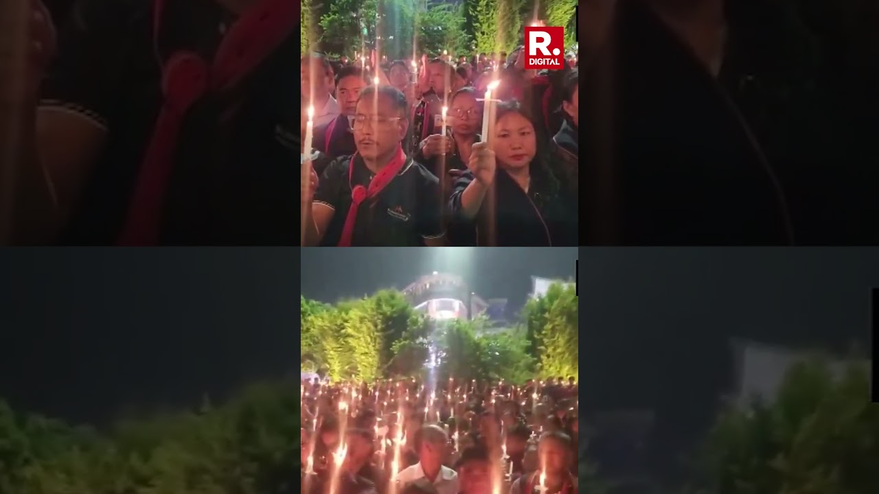 Candlelight Vigil Held in Shillong in Memory of 6 Nagas Killed in Manipur Violence