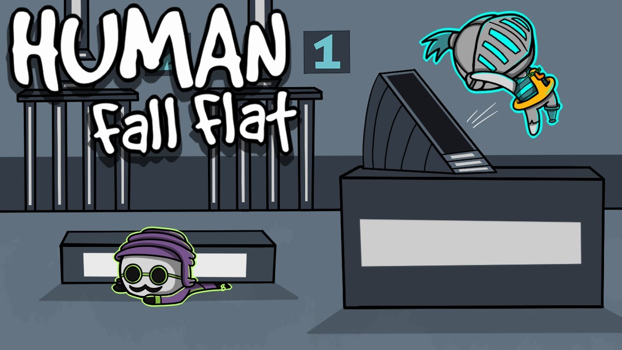 2 IDIOTS FIND A SECRET LAB | Human: Fall Flat #7 (w/ @DeaffReaper)