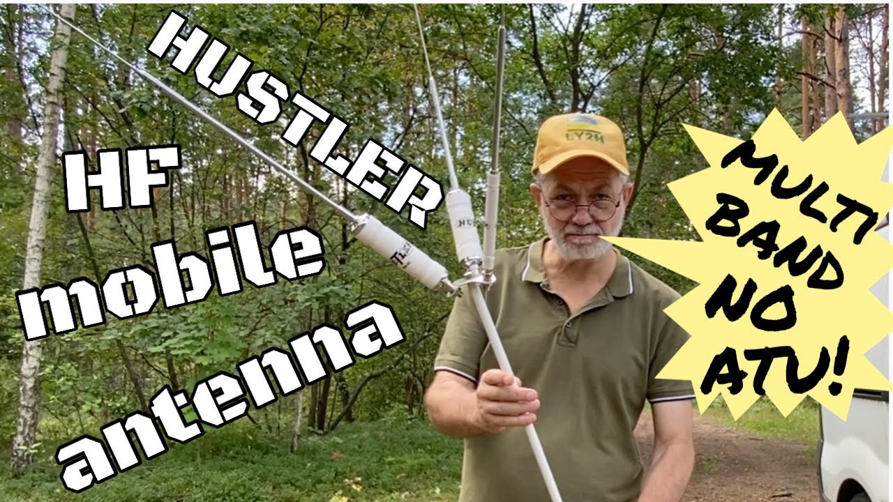 Hustler HF mobile multi-band no-tuner antenna: DX were easy with just 10W!