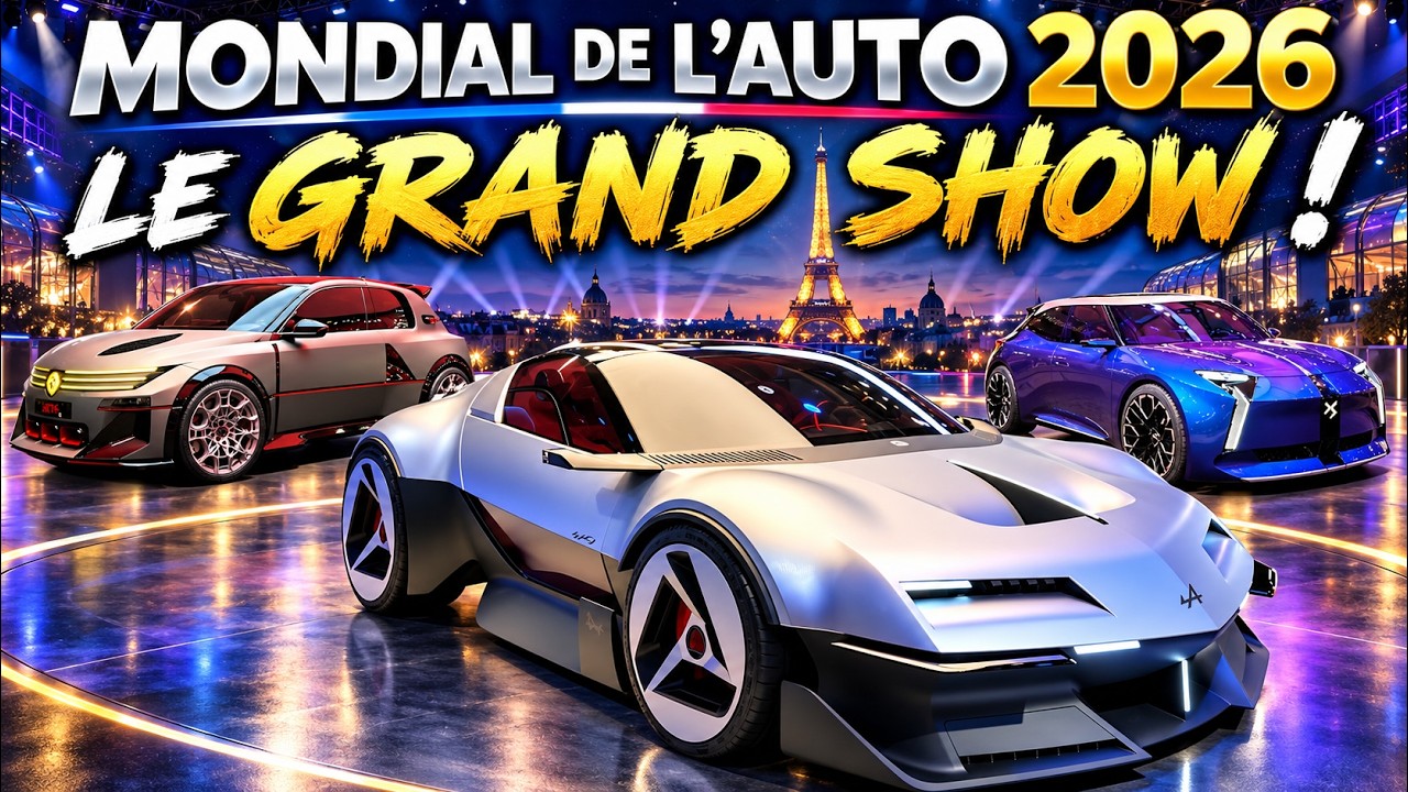 MONDIAL DE L&rsquo;AUTO 2026 : le GRAND SHOW automobile est lanc&eacute; ! 🤯