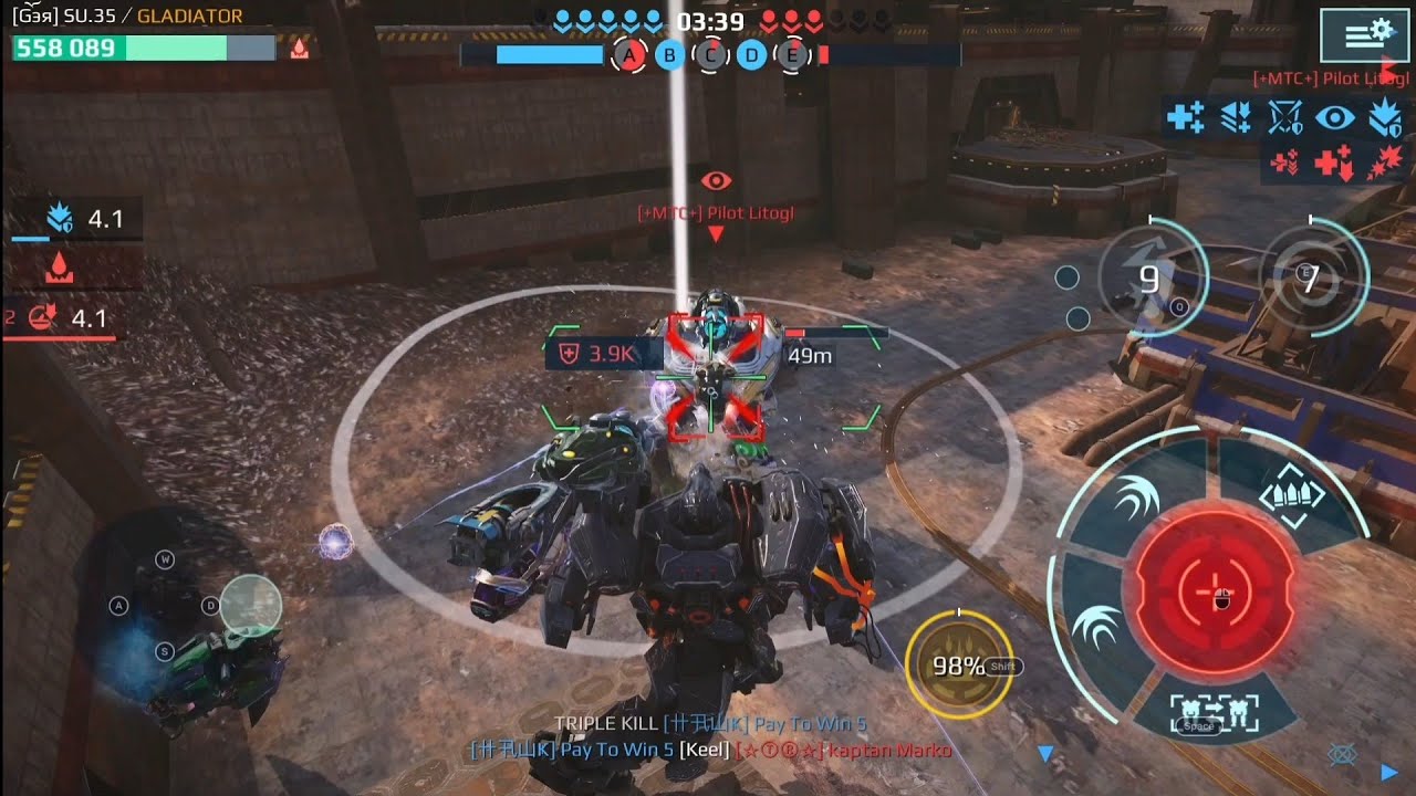 War robots gameplay with my free 2 play hangar