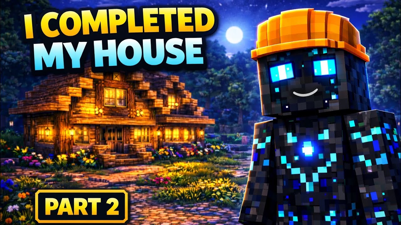 Finally I completed my house #minecraft