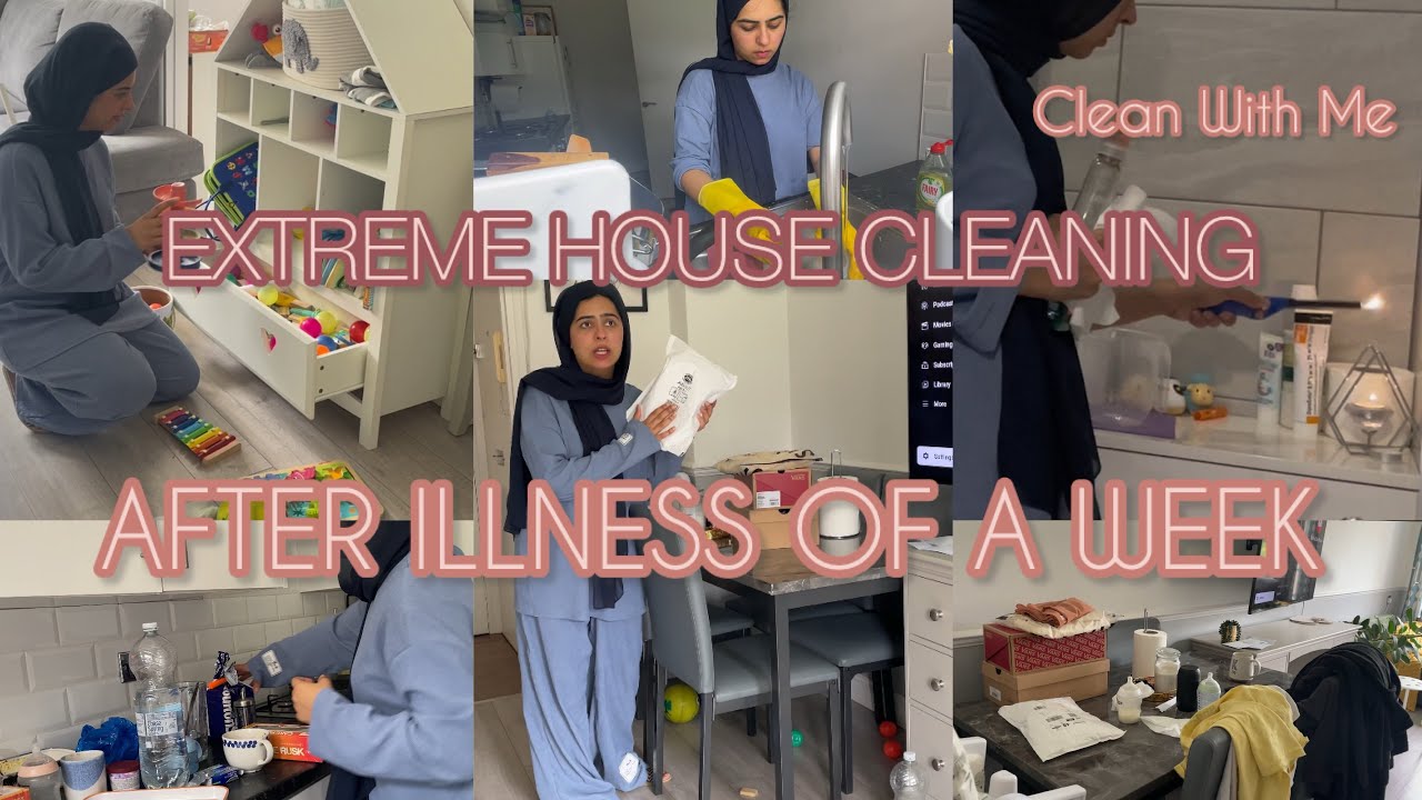 EXTREME HOUSE CLEANING After ILLNESS Of A WEEK 😓| CLEAN WITH ME| MESSY HOUSE, Cooking and Cleaning