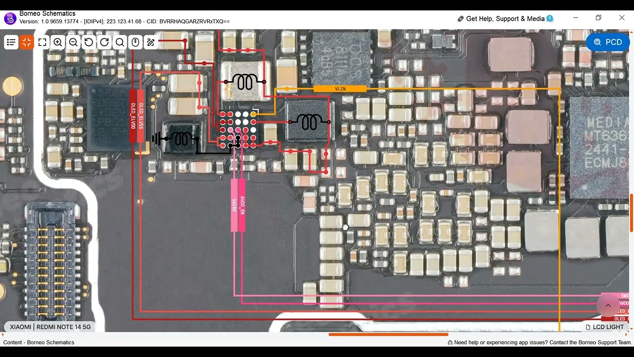 Redmi Note 14 5G AMOLED Display Light Ways And Jumper Solution Diagram | No Display Light Guide 100%