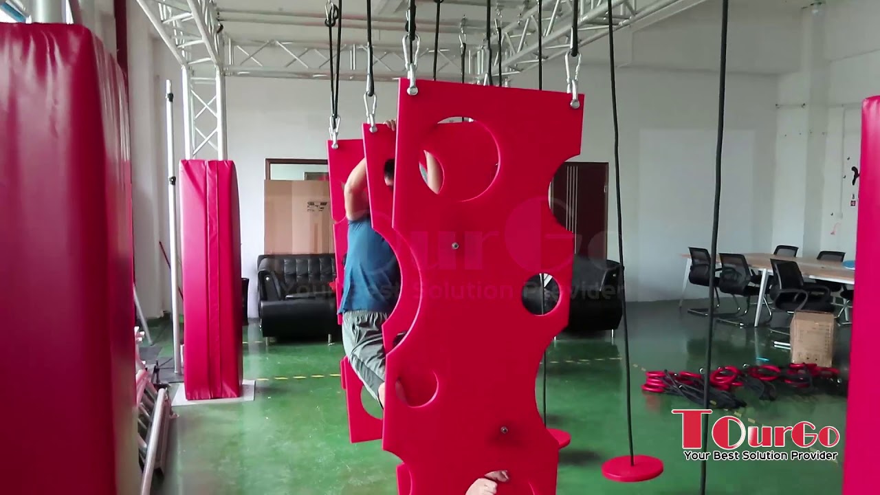 Ninja warrior obstacles Hanging Door / Floating Doors/ Cheese Wall Obstacle
