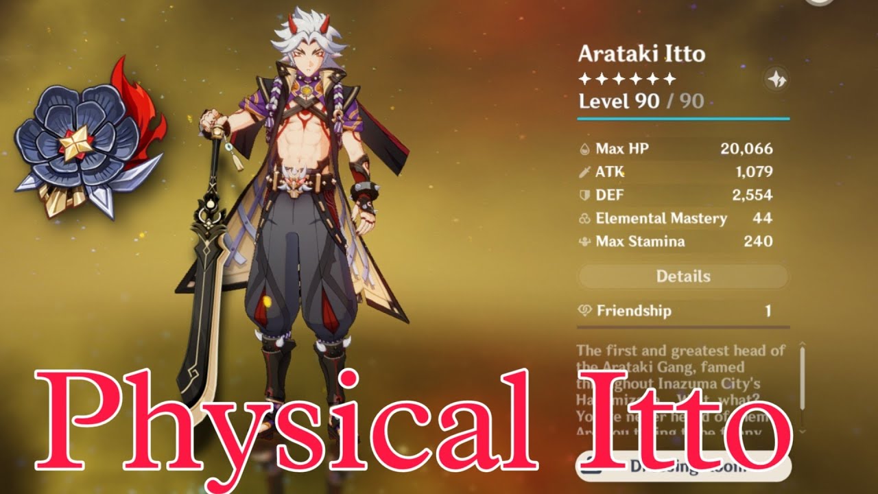 So you wanna build Itto physical eh? | Genshin Impact