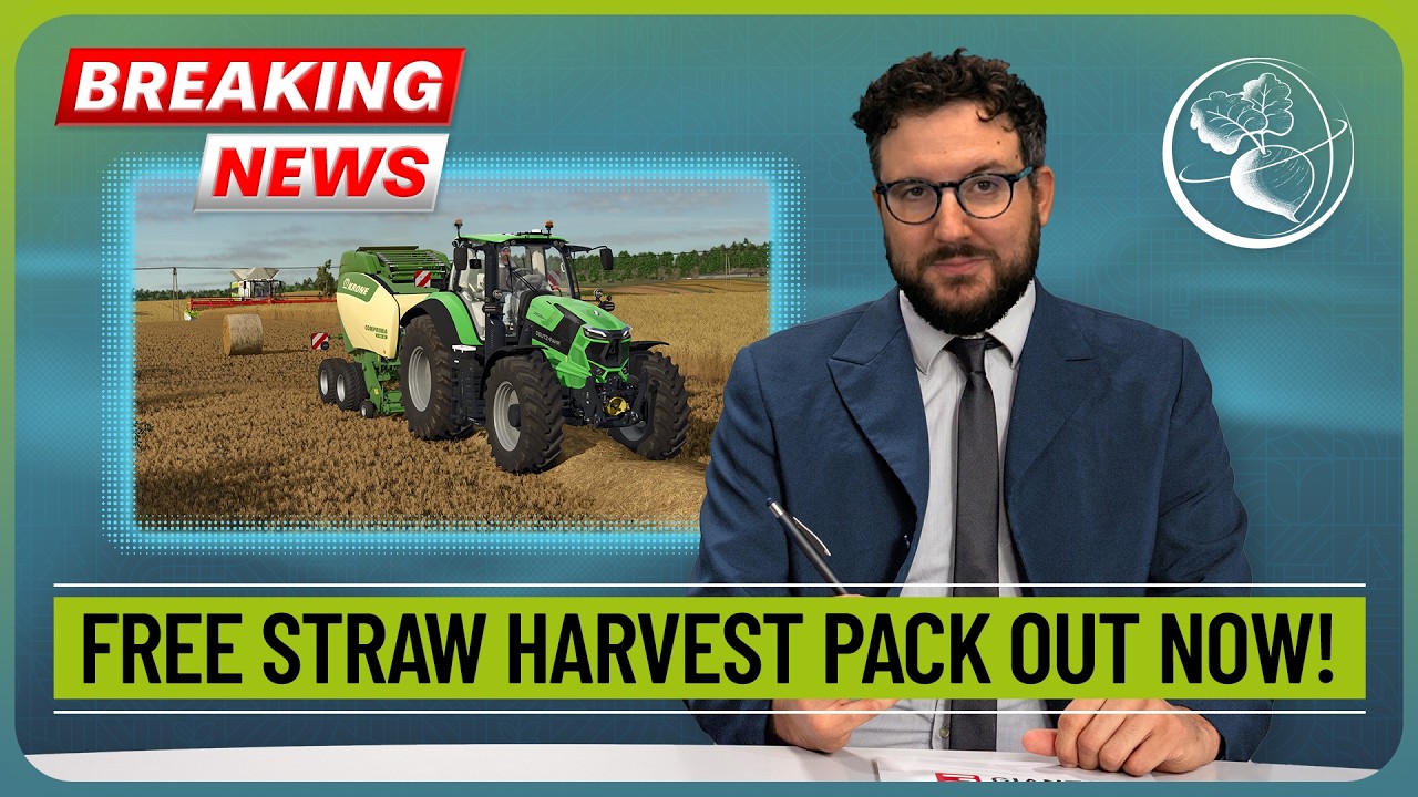 🌾Straw Harvest Pack FREE in Farming Simulator 25! | News Harvest