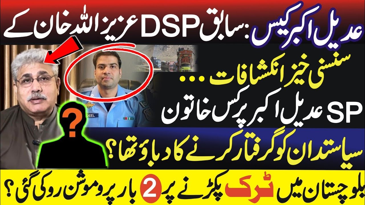 Former DSP Aziz Ullah’s Startling Revelations on SP Adeel Akbar Case
