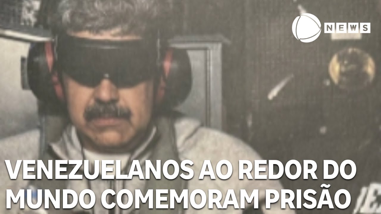 Venezuelanos ao redor do mundo comemoram pris&atilde;o de Maduro