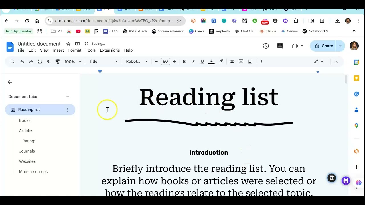 Tech Tip Tuesday   Google Doc Templates