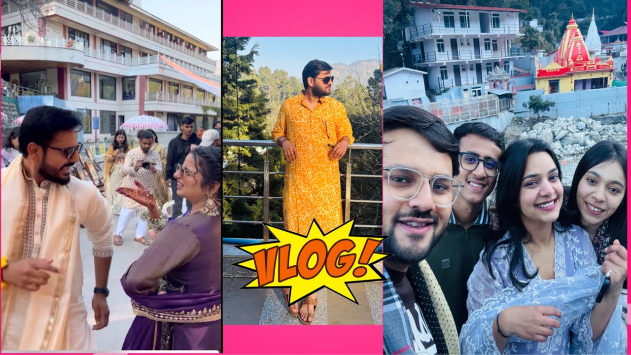 Neem karoli Baba ka ashirwad ❤️liya🙏🏻| Bhimtal Haldi Vlog| Destination wedding 