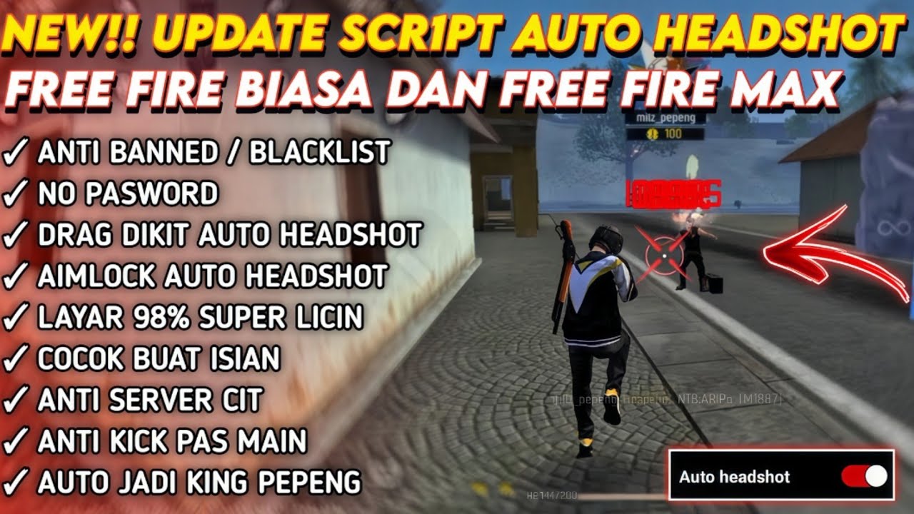 INILAH YANG KALIAN CARI ‼️ SCRIPT BODY HEADSOT || FF MAX DAN FF BIASA 100% ANTI BANNED ✅