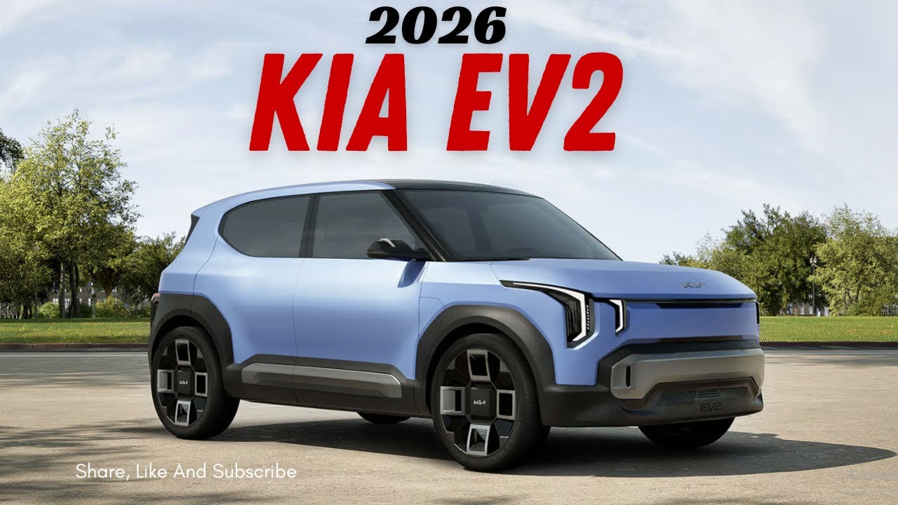 KIA EV2 2026 – недорогой электромобиль с современным дизайном!