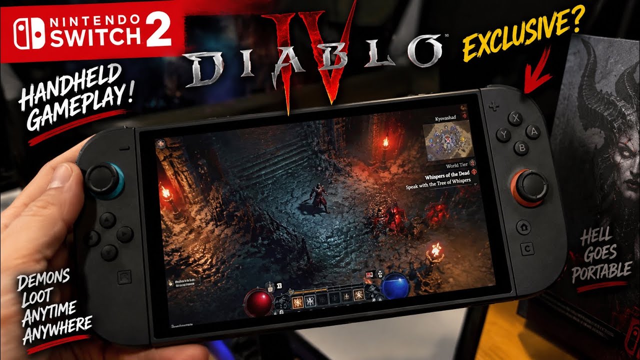 DIABLO 4 ON SWITCH 2?! 😱🔥 EXCLUSIVE HANDHELD GAMEPLAY!
