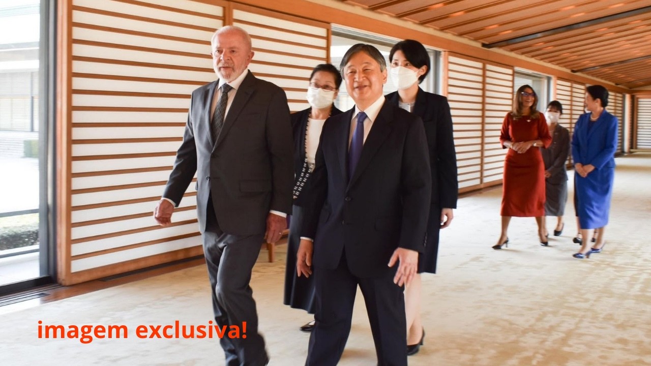 IMAGEM EXCLUSIVA: Presidente Lula é Recebido pelo Imperador Naruhito no Palácio Imperial