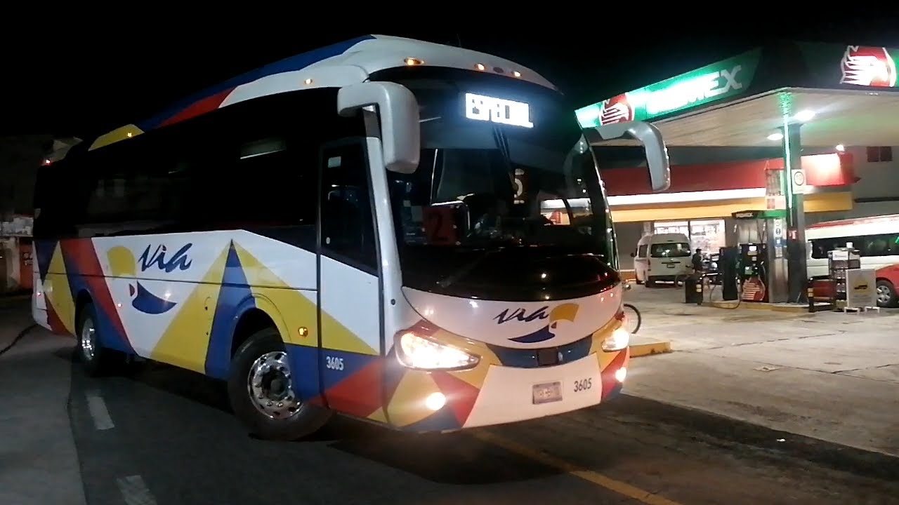 Autobuses Irizar i5 en convoy de linea VIA finalizando viaje especial (saludo de operadores)