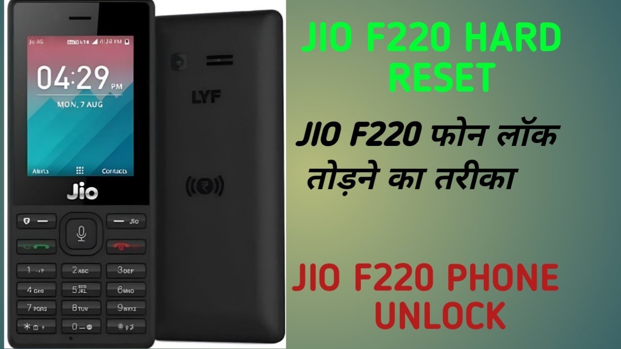 jio f220b hard reset/jio f220 hard reset/ jio f220 lock kaise Tode /jio f220 unlock