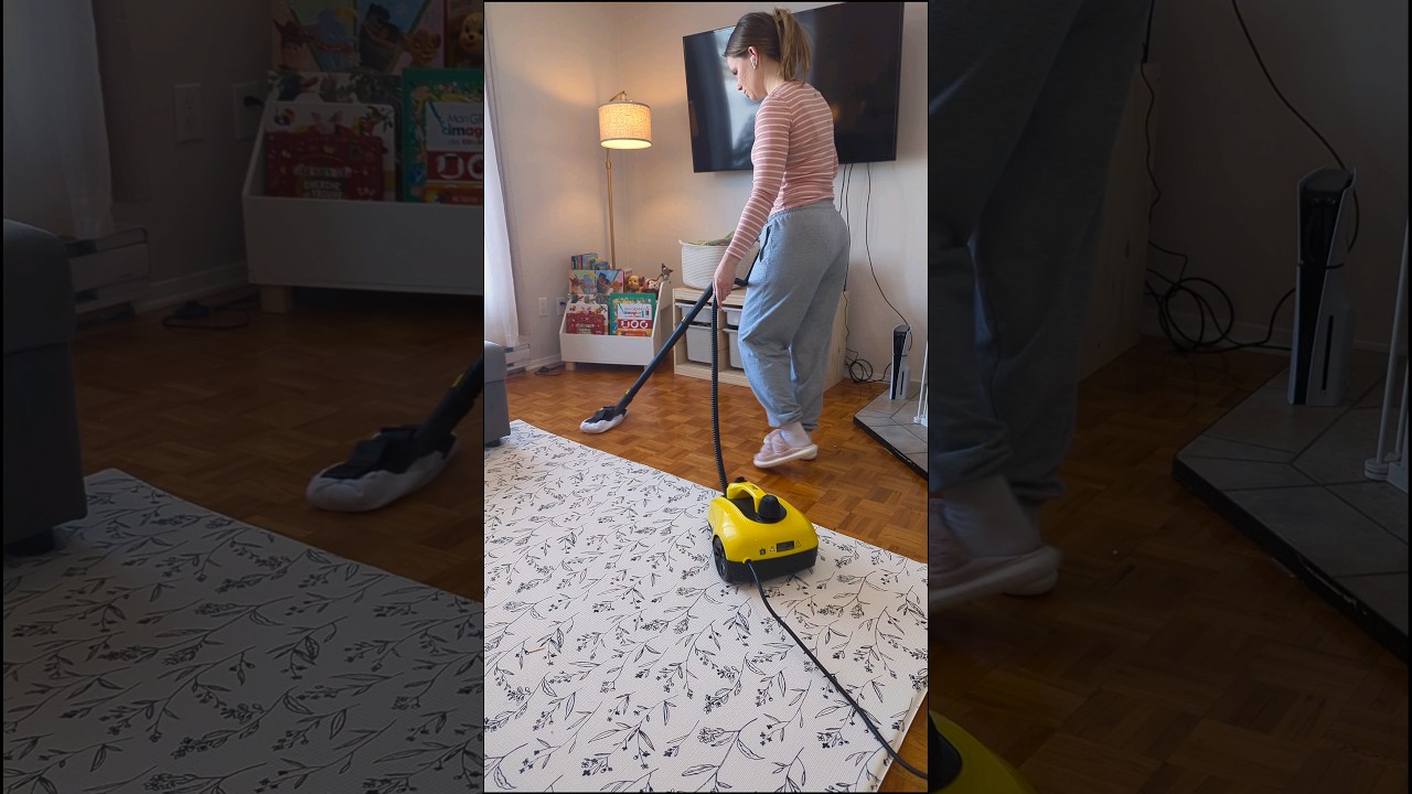 The Steam Cleaner is in my Amazon Stores ☺️✌️#steamcleaner #asmrcleaning #cleaningwithgabie
