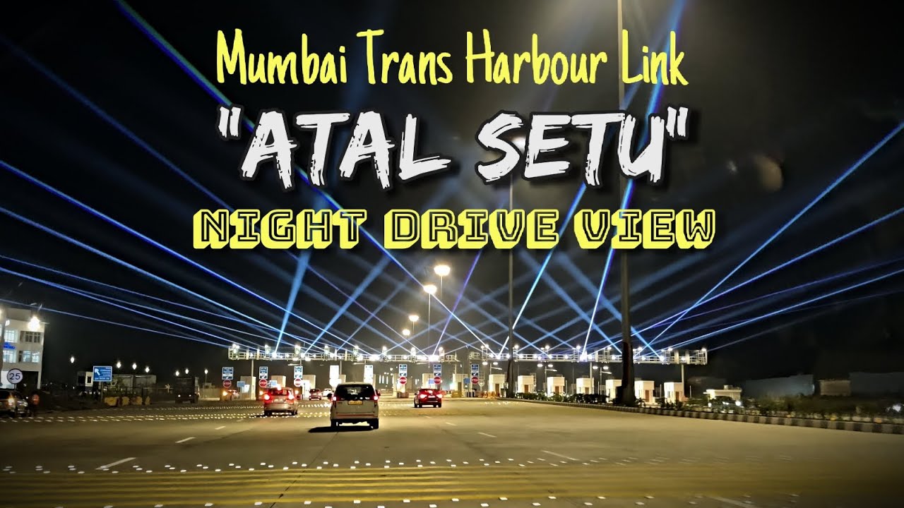 Atal Setu Night Drive LED Illumination | Mumbai Trans Harbour Link #atalsetu @OGmayurvaidya