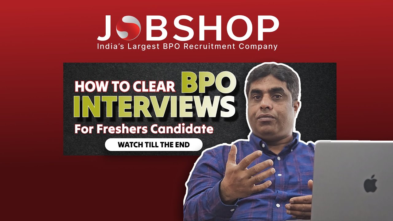 Freshers! How to Clear BPO job interviews ? | JobShop | Tell me something About Yourself answer 👍👍👍