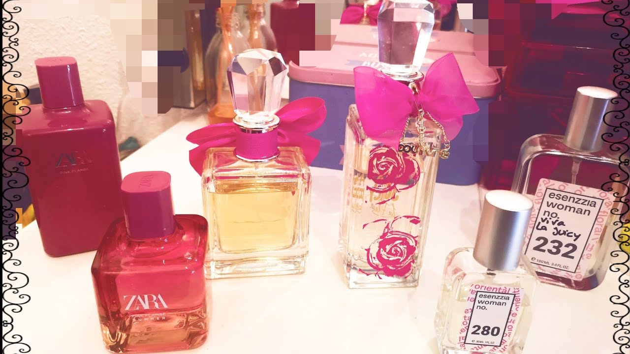 Batalla de Aromas 3... Viva La Juicy couture, Esenzzia, Pink Flambe Zara