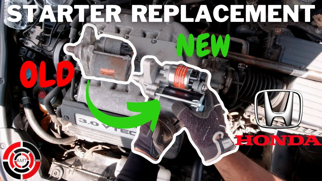 Honda Accord Starter Motor Replacement 3.0L V6 (Honda/Acura)