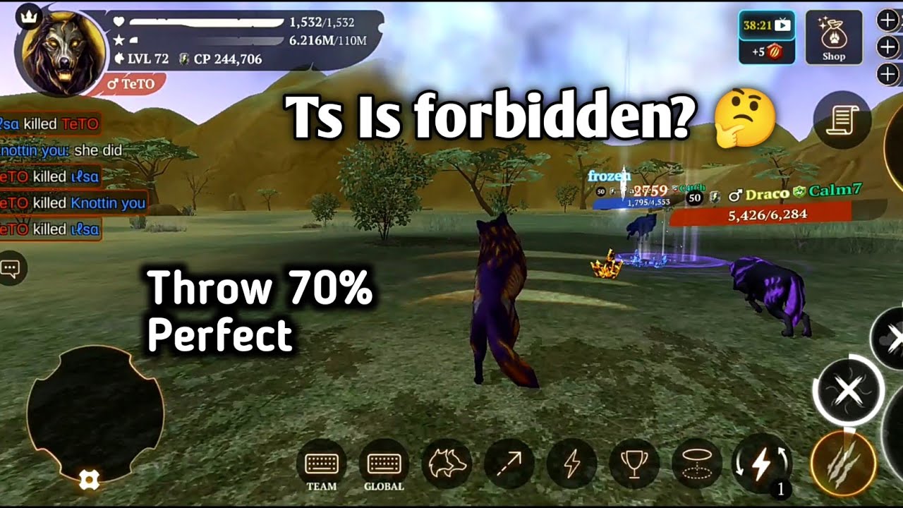 The wolf - Thunderstorm/ Ts is Forbidden? I got back my throw a Lil!