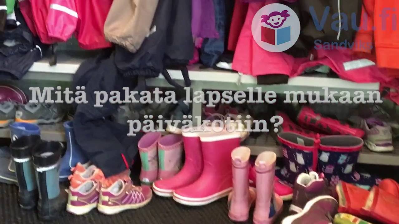 Mitä pakata lapselle mukaan päiväkotiin?