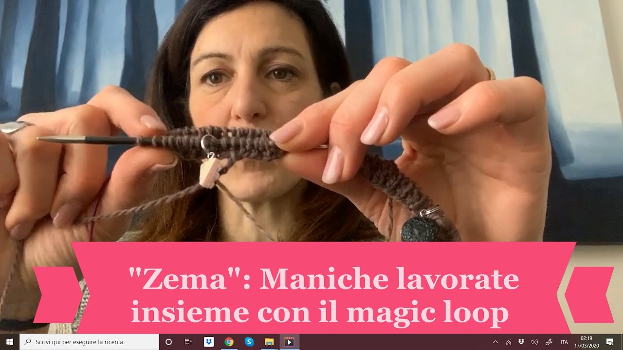 Zema - Maniche lavorate insieme con il magic loop