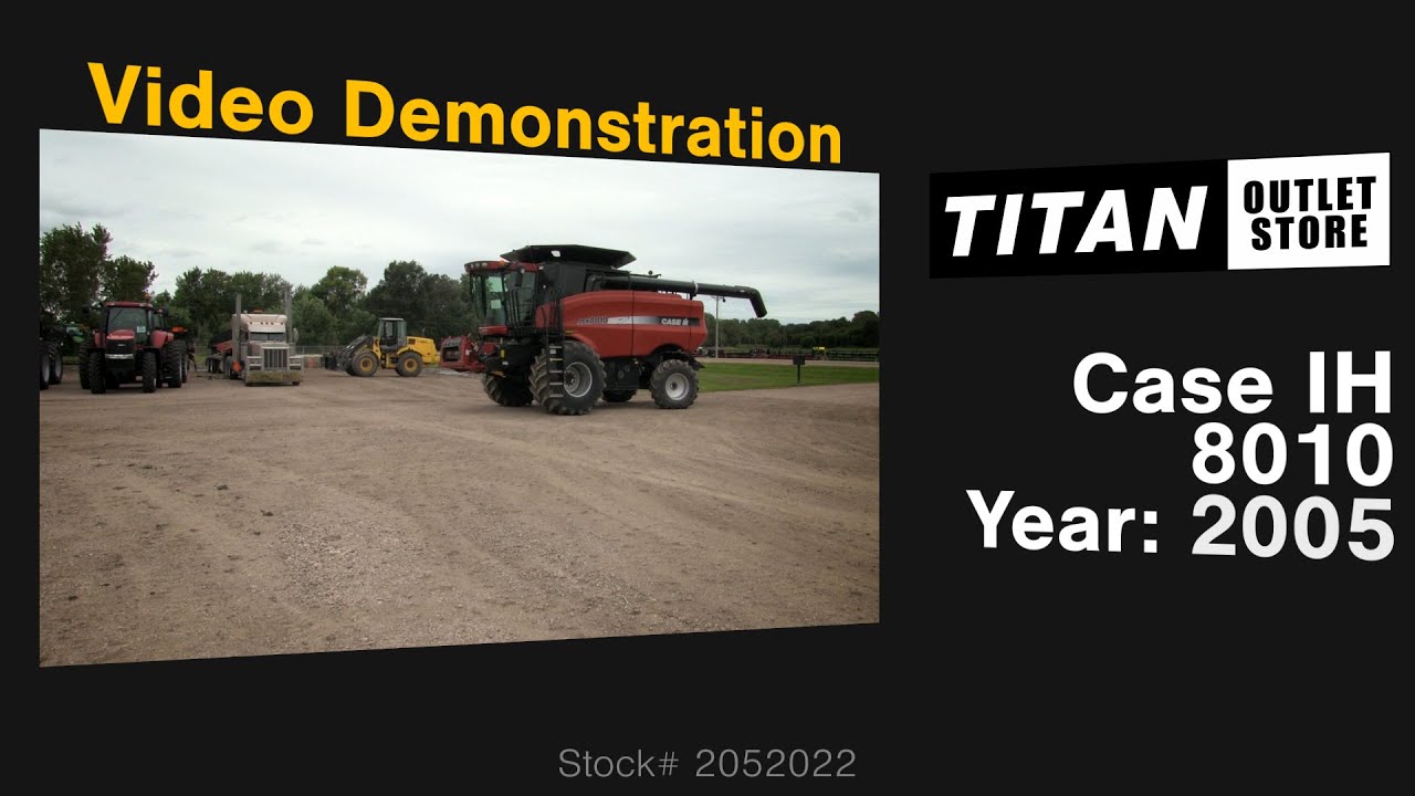 2005 Case IH 8010, RT, 1010 Sep Hr, Chopper, Spreader, Bin Ext Sold on ELS!