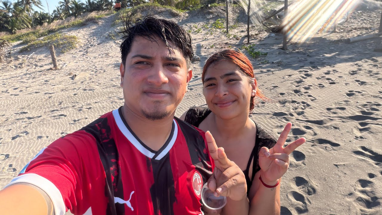 Así nos divertimos hoy en la playa de Lázaro Cardenas , comalcalco Tabasco ☺️🏞️