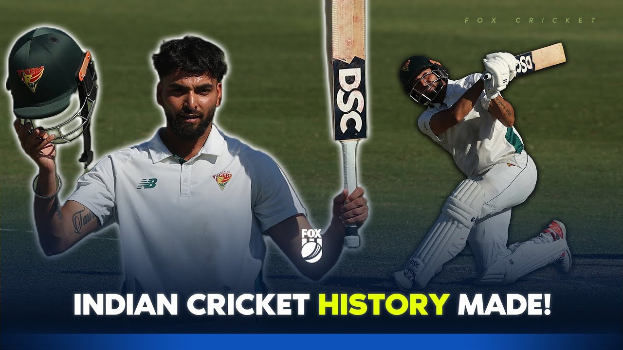 HISTORY MADE! Chaudhary becomes first Indian-born player to score a Shield ton this century 🇮🇳 🔥