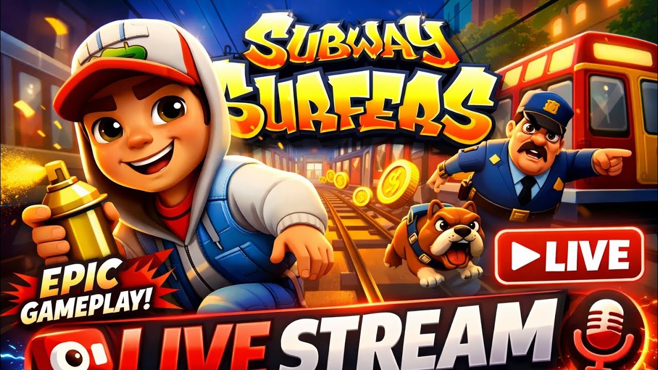 Subway surfers 🚇 gaming Live